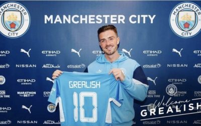 Jack Grealish becomes most expensive player in English football history after joining Manchester City for £100 million